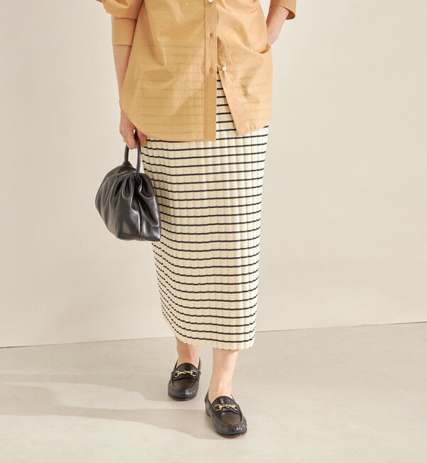 SHIPS for women「〈手洗い可能〉フェルガナ コットン ランダム リブ タイト スカート ◇」|スカート|