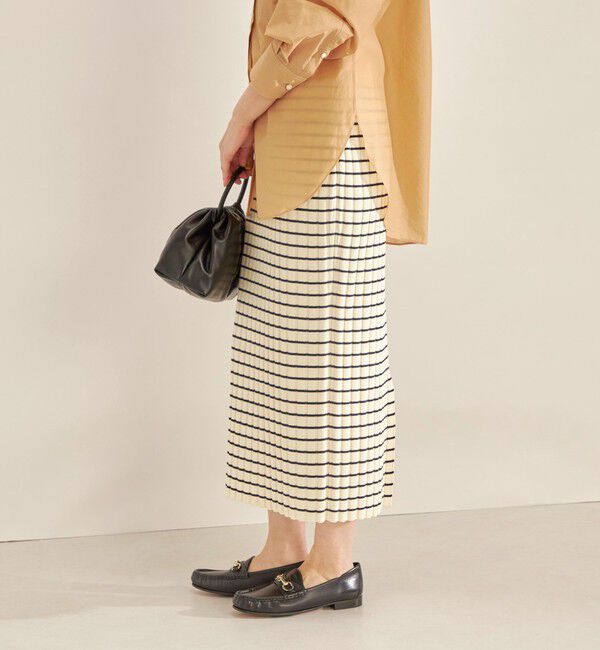 SHIPS for women「〈手洗い可能〉フェルガナ コットン ランダム リブ タイト スカート ◇」|スカート|