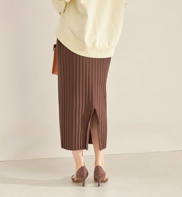 SHIPS for women「〈手洗い可能〉フェルガナ コットン ランダム リブ タイト スカート ◇」|スカート|