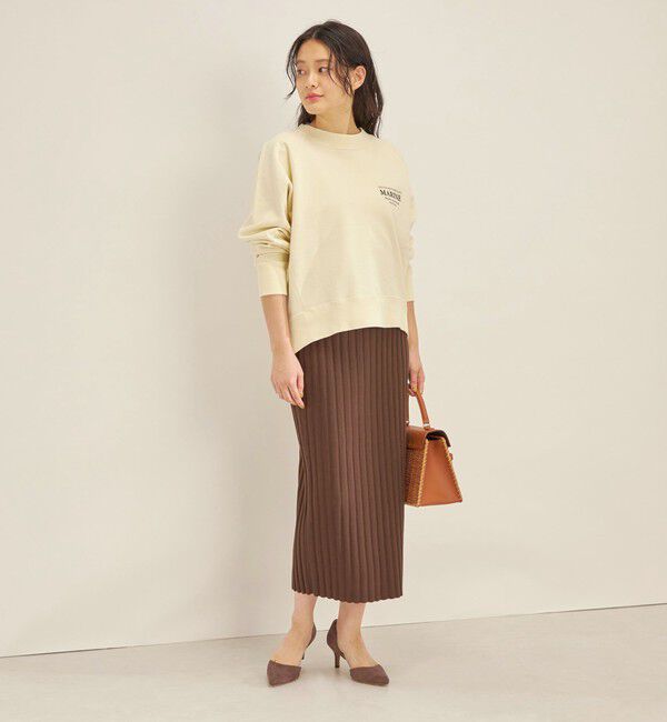 SHIPS for women「〈手洗い可能〉フェルガナ コットン ランダム リブ タイト スカート ◇」|スカート|