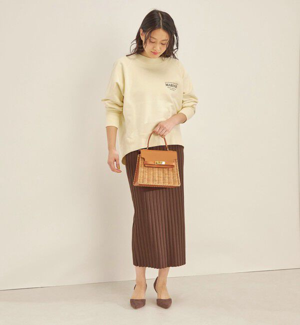 SHIPS for women「〈手洗い可能〉フェルガナ コットン ランダム リブ タイト スカート ◇」|スカート|