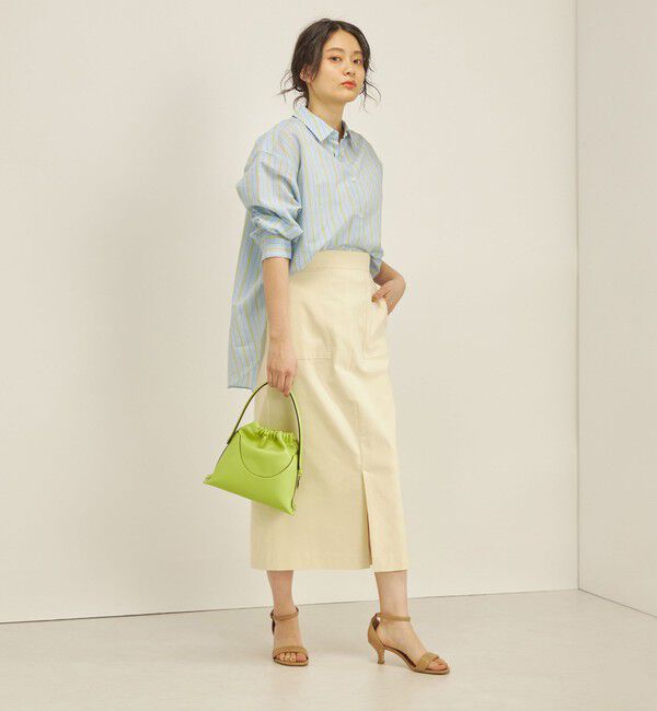 SHIPS for women「〈手洗い可能〉ハイストレッチ カラー タイト スカート」|スカート|