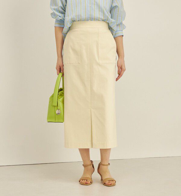 SHIPS for women「〈手洗い可能〉ハイストレッチ カラー タイト スカート」|スカート|