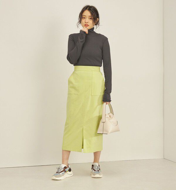 SHIPS for women「〈手洗い可能〉ハイストレッチ カラー タイト スカート」|スカート|