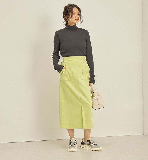 SHIPS for women「〈手洗い可能〉ハイストレッチ カラー タイト スカート」|スカート|