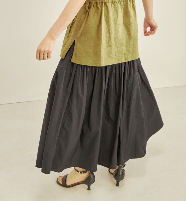 SHIPS for women「〈手洗い可能〉タフタ ティアード ロング スカート」|スカート|