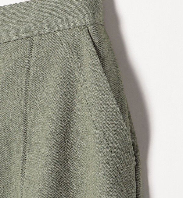 SHIPS any「SHIPS any:〈洗濯機可能〉リサイクル ブレンドリネン ボタン Aライン スカート」|スカート|