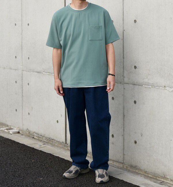 SHIPS any「SHIPS any: 〈吸水・速乾・ストレッチ〉 フェイク レイヤード Tシャツ 24SS◇」|Tシャツ・カットソー|