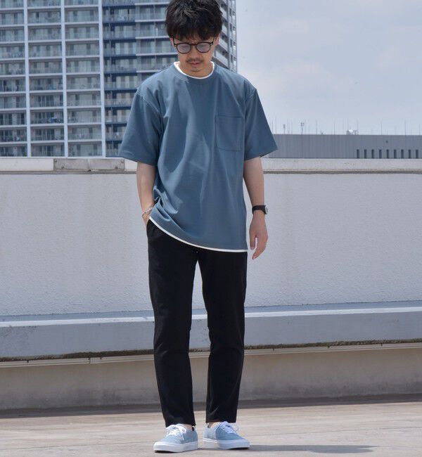 SHIPS any「SHIPS any: 〈吸水・速乾・ストレッチ〉 フェイク レイヤード Tシャツ 24SS◇」|Tシャツ・カットソー|