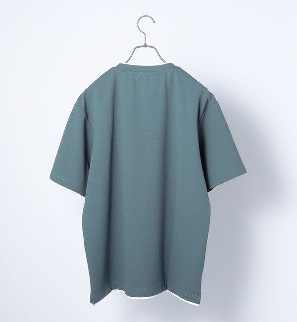 SHIPS any「SHIPS any: 〈吸水・速乾・ストレッチ〉 フェイク レイヤード Tシャツ 24SS◇」|Tシャツ・カットソー|