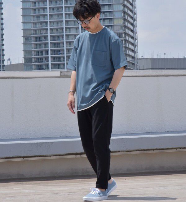 SHIPS any「SHIPS any: 〈吸水・速乾・ストレッチ〉 フェイク レイヤード Tシャツ 24SS◇」|Tシャツ・カットソー|