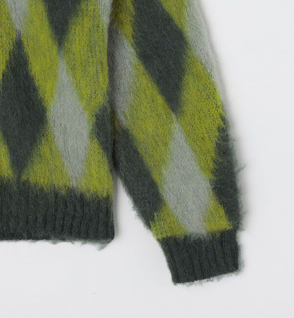 SHIPS「SHIPS: モヘヤ アーガイル Vネック ニット カーディガン」|カーディガン|