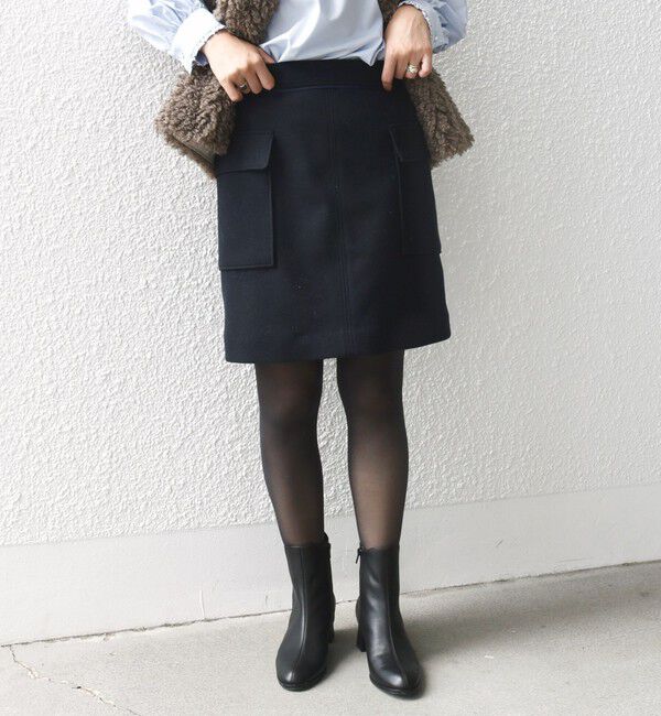 SHIPS for women「〈手洗い可能〉ニードル ストレッチ サイド ポケット ミニ スカート ◇」|スカート|