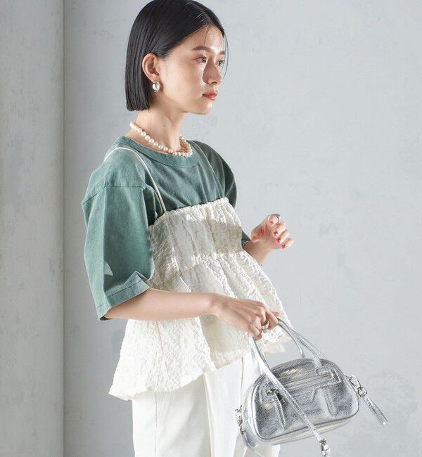 SHIPS for women「〈手洗い可能〉ジャカード キャミソール ブラウス」|キャミソール|