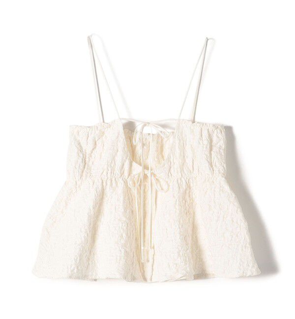 SHIPS for women「〈手洗い可能〉ジャカード キャミソール ブラウス」|キャミソール|