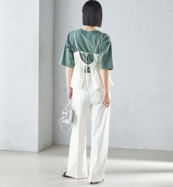 SHIPS for women「〈手洗い可能〉ジャカード キャミソール ブラウス」|キャミソール|