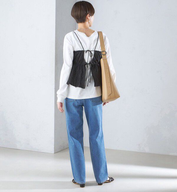 SHIPS for women「〈手洗い可能〉ジャカード キャミソール ブラウス」|キャミソール|