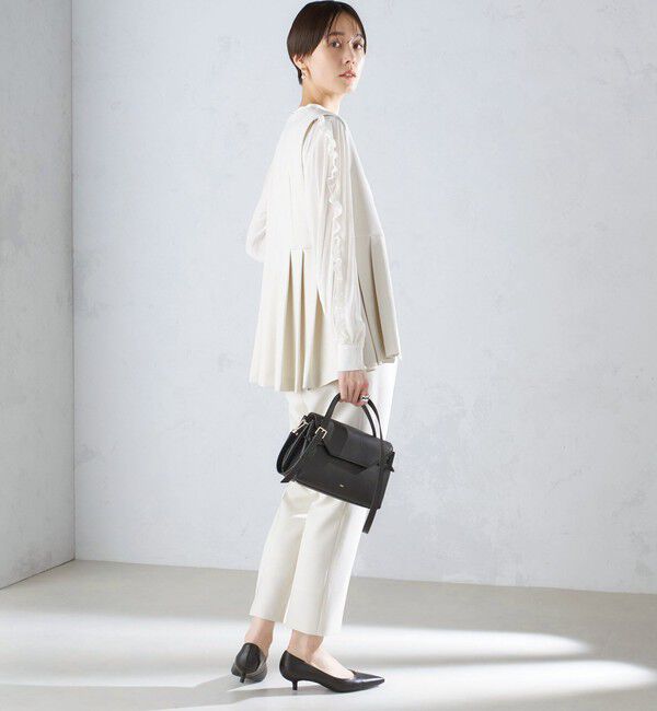 SHIPS for women「〈セレモニー対応可〉〈手洗い可能〉ダブルクロス パンツ 24SS（セットアップ対応）◇」|その他|