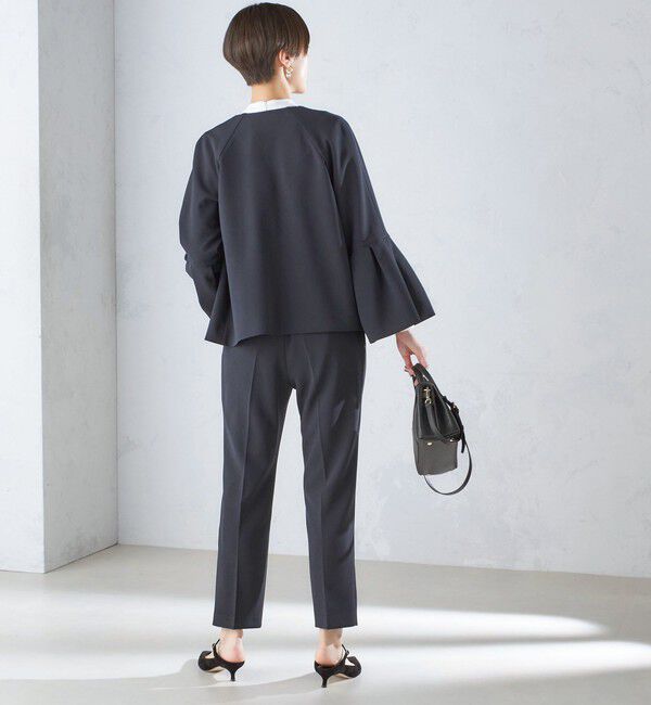 SHIPS for women「〈セレモニー対応可〉〈手洗い可能〉ダブルクロス パンツ 24SS（セットアップ対応）◇」|その他|