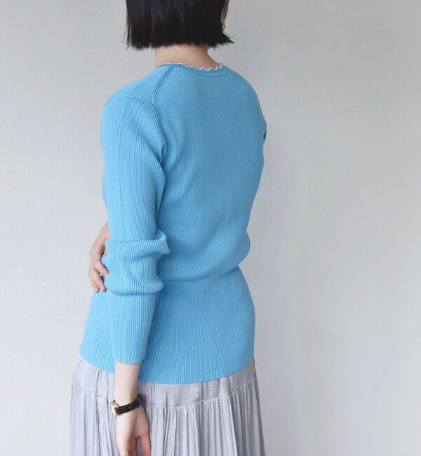 quaranciel「quaranciel:〈手洗い可能〉スカラップ カーディガン & タンクトップ アンサンブル」|カーディガン|