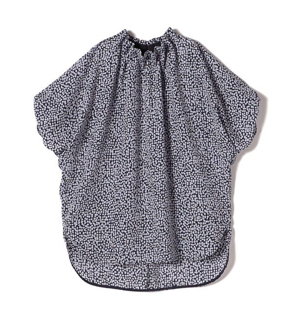 SHIPS for women「〈手洗い可能〉ネック ギャザー プリント ドルマン ブラウス」|シャツ・ブラウス|