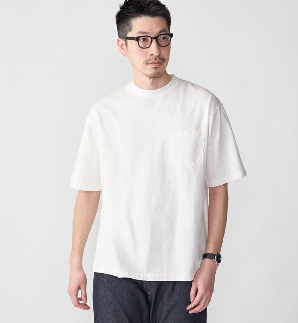 SHIPS「SHIPS: COTTON USA ポケット Tシャツ」|Tシャツ・カットソー|ホワイト