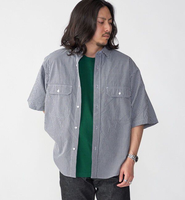 SHIPS「SHIPS: Wポケット ウォッシュド タイプライター ショートスリーブ シャツ」|シャツ・ブラウス|