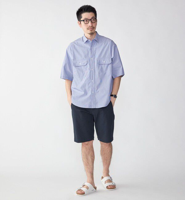 SHIPS「SHIPS: Wポケット ウォッシュド タイプライター ショートスリーブ シャツ」|シャツ・ブラウス|