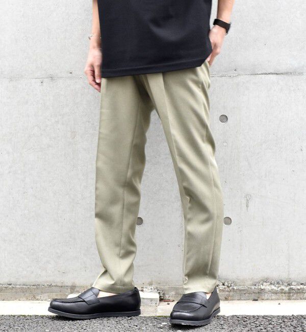 SHIPS any「SHIPS any: 〈洗濯機可能〉Reflax(R) リネンライク 1タック イージーパンツ◇」|スラックス|