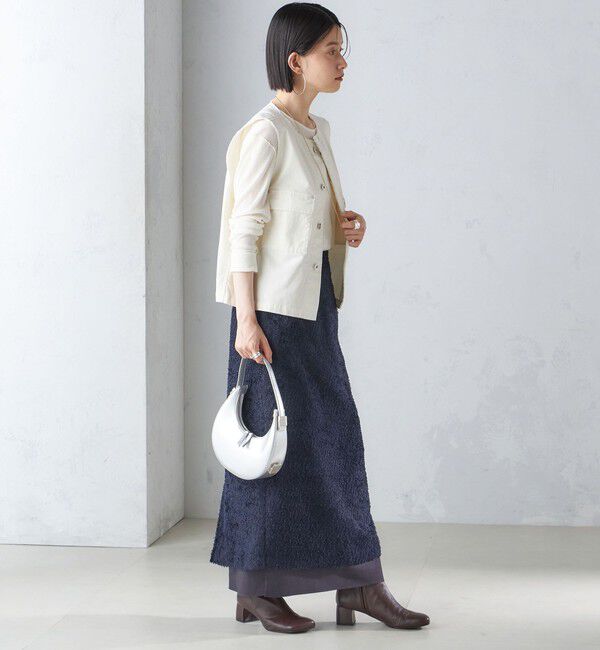 SHIPS for women「〈手洗い可能〉ミリタリー ショート ジレ」|ベスト・ジレ|