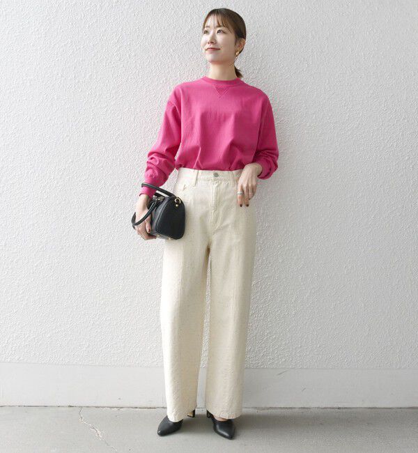 SHIPS any「SHIPS any:〈手洗い可能〉スウェットライク ニット プルオーバー」|ニット・セーター|