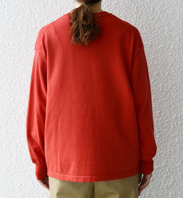 SHIPS any「SHIPS any:〈手洗い可能〉スウェットライク ニット プルオーバー」|ニット・セーター|