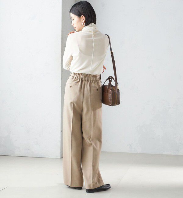 SHIPS for women「〈手洗い可能〉フロッキ― チュール タートルネック」|Tシャツ・カットソー|