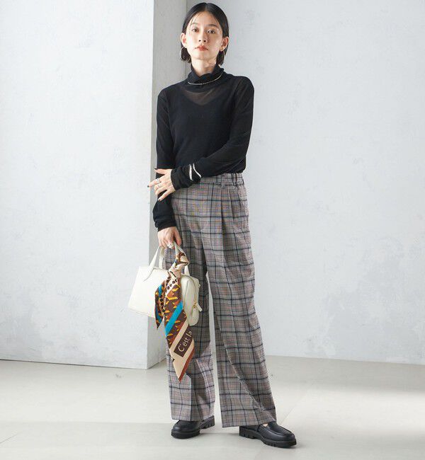 SHIPS for women「〈手洗い可能〉フロッキ― チュール タートルネック」|Tシャツ・カットソー|