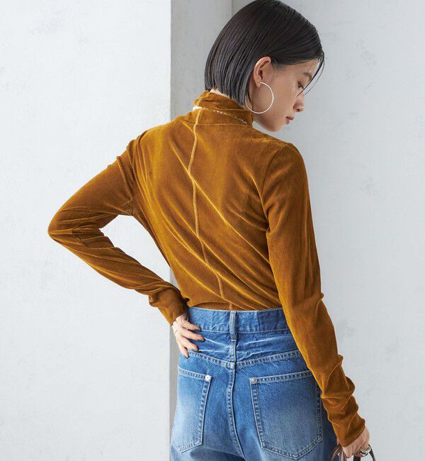 SHIPS for women「〈手洗い可能〉フロッキ― チュール タートルネック」|Tシャツ・カットソー|