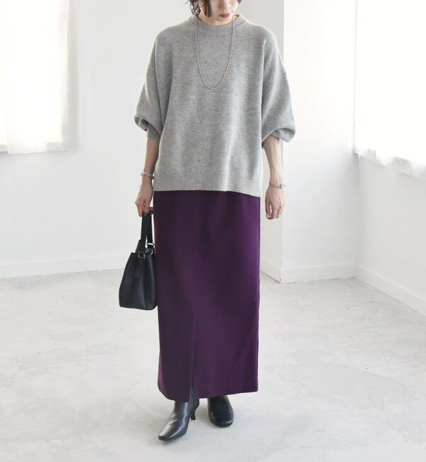 quaranciel「quaranciel: エア ニードル ナロー タイト スカート（セットアップ対応）」|スカート|