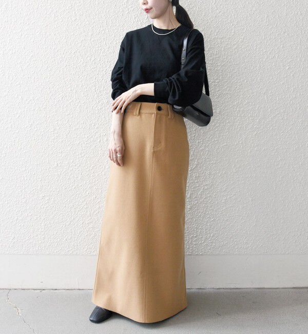 SHIPS any「SHIPS any: エア ニードル ストレート ロング スカート」|スカート|