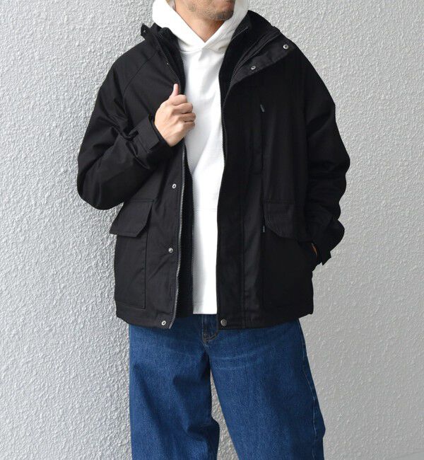 SHIPS any「【WEB限定】SHIPS any:〈撥水加工〉3WAY フリースベスト セット スタンドカラー ブルゾン◇」|ブルゾン・スタジャン|ブラック