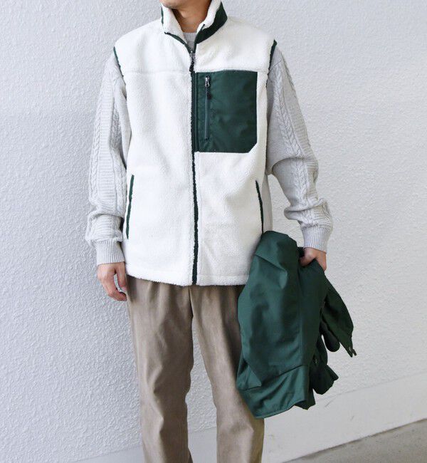 SHIPS any「【WEB限定】SHIPS any:〈撥水加工〉3WAY フリースベスト セット スタンドカラー ブルゾン◇」|ブルゾン・スタジャン|