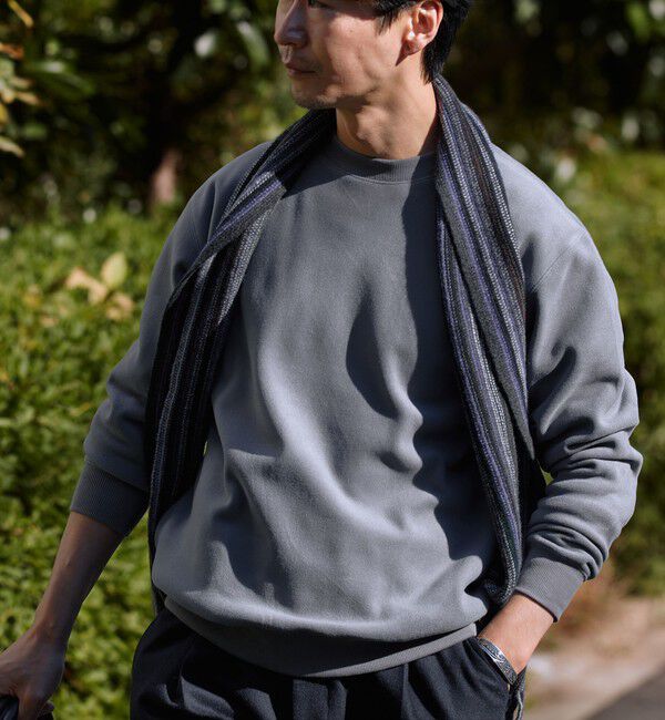 SHIPS「SHIPS:〈吸湿発熱〉モイスチャー クルーネック プルオーバー」|スウェット・ジャージ|グレー