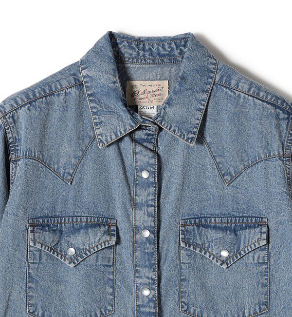SHIPS for women「ROCKMOUNT:〈洗濯機可能〉デニム ウエスタン」|シャツ・ブラウス|