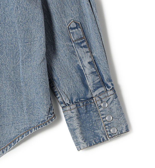 SHIPS for women「ROCKMOUNT:〈洗濯機可能〉デニム ウエスタン」|シャツ・ブラウス|