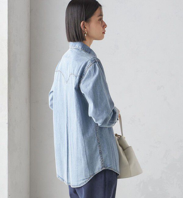 SHIPS for women「ROCKMOUNT:〈洗濯機可能〉デニム ウエスタン」|シャツ・ブラウス|