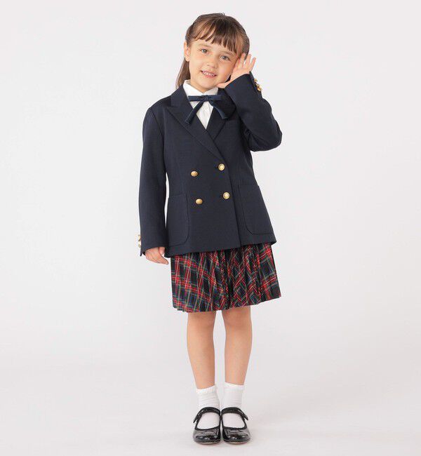 SHIPS KIDS「SHIPS KIDS:110～130cm / チェック プリーツ スカート」|フレア|