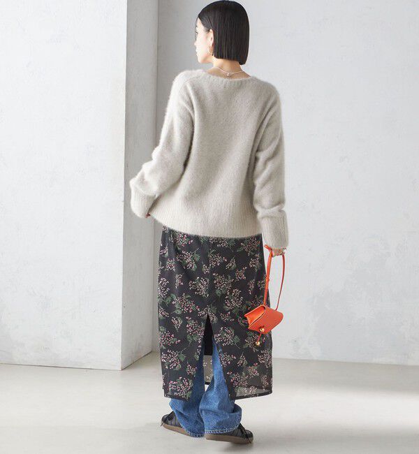 SHIPS for women「〈手洗い可能〉シアー レイヤード プリント スカート」|スカート|