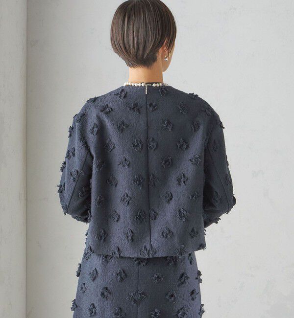 SHIPS for women「IFANSI ノーカラー ジャケット（セレモニー対応可）」|ノーカラージャケット|