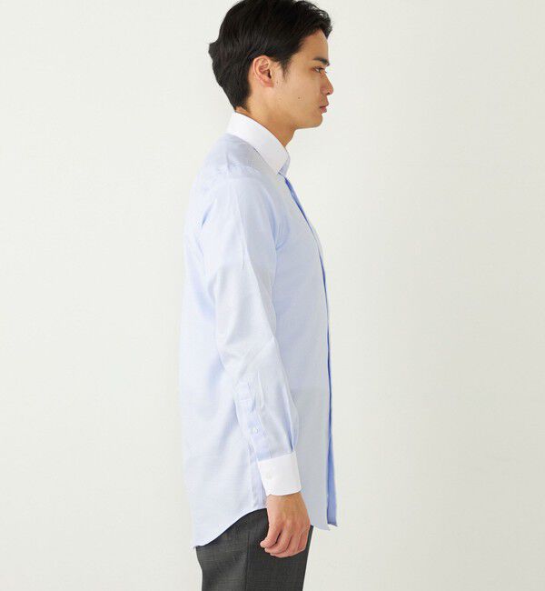 SHIPS Colors 「SHIPS Colors:イージーケア ドビー クレリック ワイドカラー シャツ」|シャツ・ブラウス|