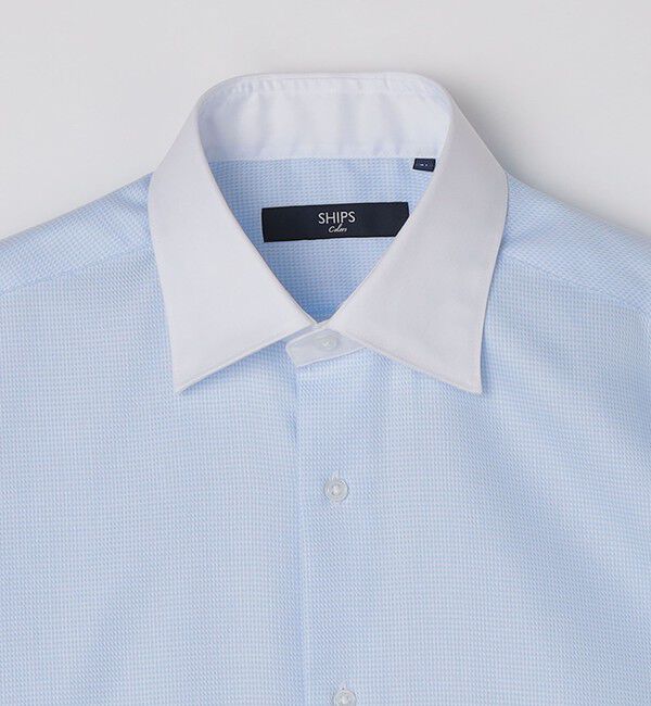 SHIPS Colors 「SHIPS Colors:イージーケア ドビー クレリック ワイドカラー シャツ」|シャツ・ブラウス|