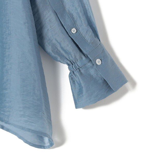 SHIPS for women「【WEB限定】〈洗濯機可能〉シアー プリーツ ヨーク パールモチーフボタン ブラウス」|シャツ・ブラウス|