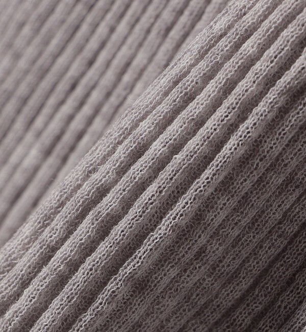 SHIPS for women「〈手洗い可能〉シアー リブ 長袖 ポロ ニット」|ニット・セーター|